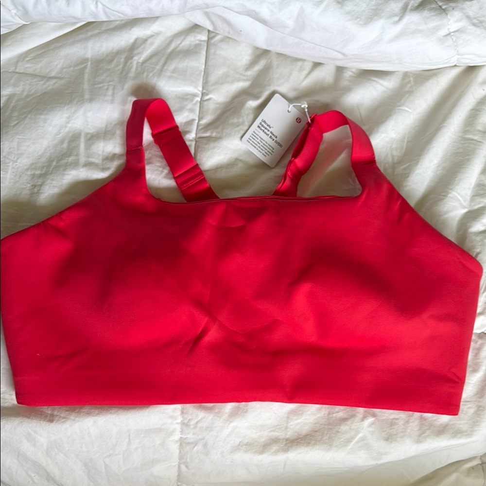 Red Women's Lululemon Sports Bra